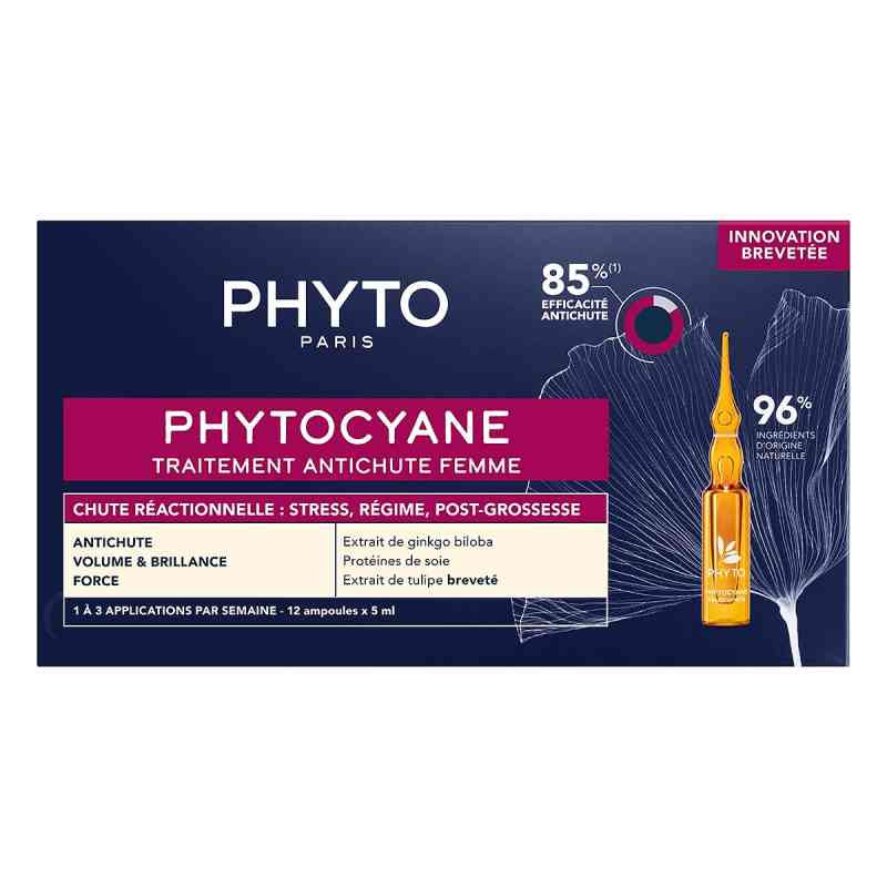 PHYTOCYANE Kur  - reaktiver Haarausfall Frauen 12X5 ml von Laboratoire Native Deutschland GmbH PZN 18240897