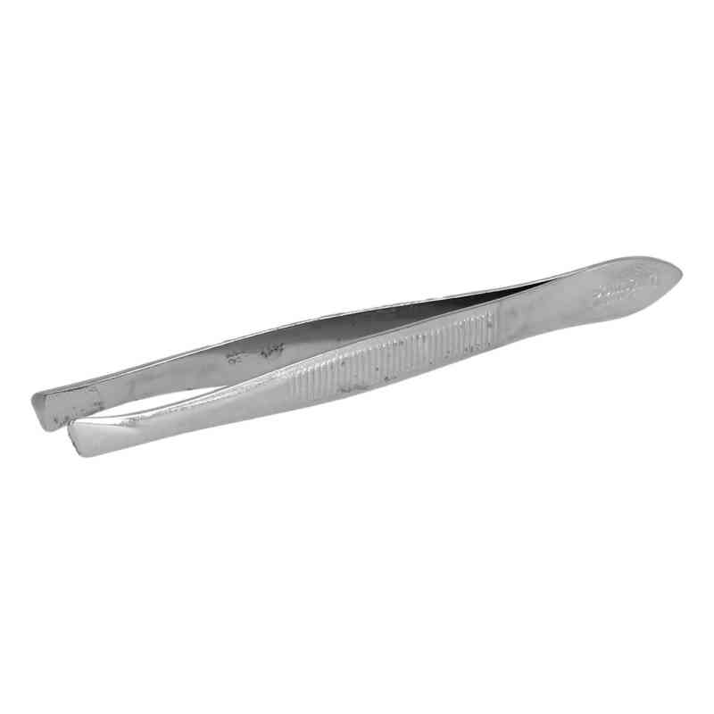 EKS Cilienpinzette Schmal/schräg – 8 Cm, Vernickelt Mit Goldspitze | Präzise & Langlebig