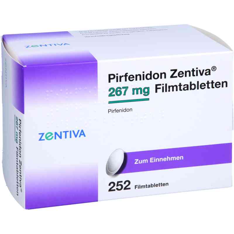 Pirfenidon Zentiva 267 Mg Filmtabletten 252 stk von Zentiva Pharma GmbH PZN 18190544