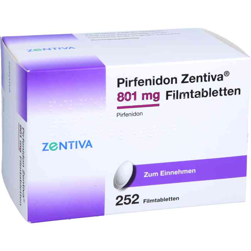 Pirfenidon Zentiva 801 Mg Filmtabletten 252 stk von Zentiva Pharma GmbH PZN 18190567