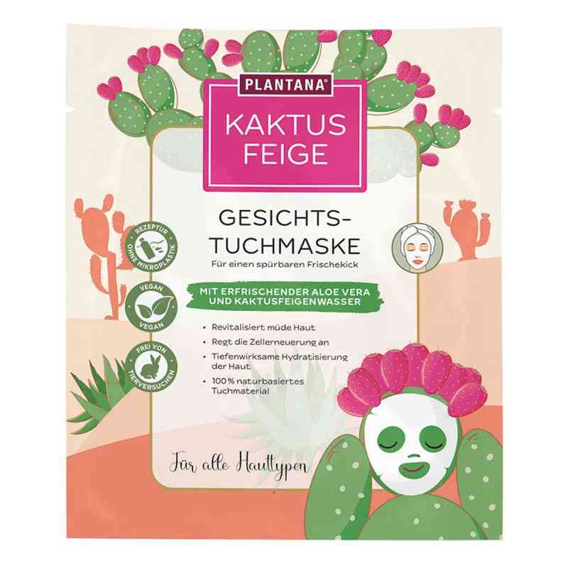 PLANTANA Gesichts-Tuchmaske Kaktusfeige mit Aloe Vera 1 stk von Hager Pharma GmbH PZN 18487965