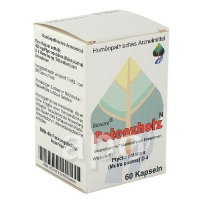 Potenzholz N Bioxera Kapseln 60 stk von Diamant Natuur B. V. s.r.o. PZN 00004512