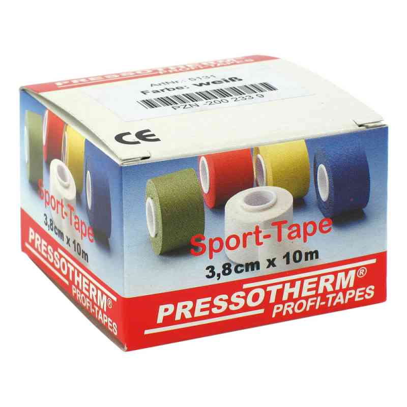 Pressotherm Sport-tape 3,8cmx10m weiss 1 stk von ABC Apotheken-Bedarfs-Contor GmbH PZN 02002339