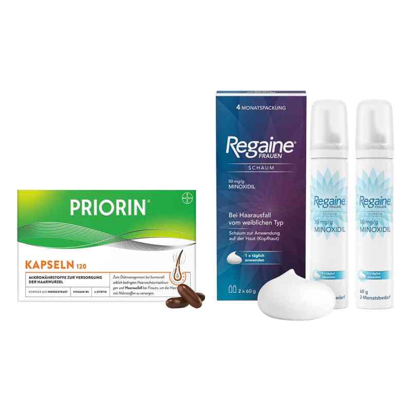 Priorin Kapseln + Regaine Frauen Schaum 1 Set von  PZN 08100575