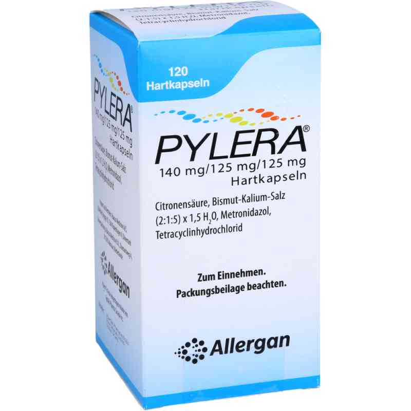 Pylera 140 mg/125 mg/125 mg Hartkapseln 120 stk von Abacus Medicine A/S PZN 13347308
