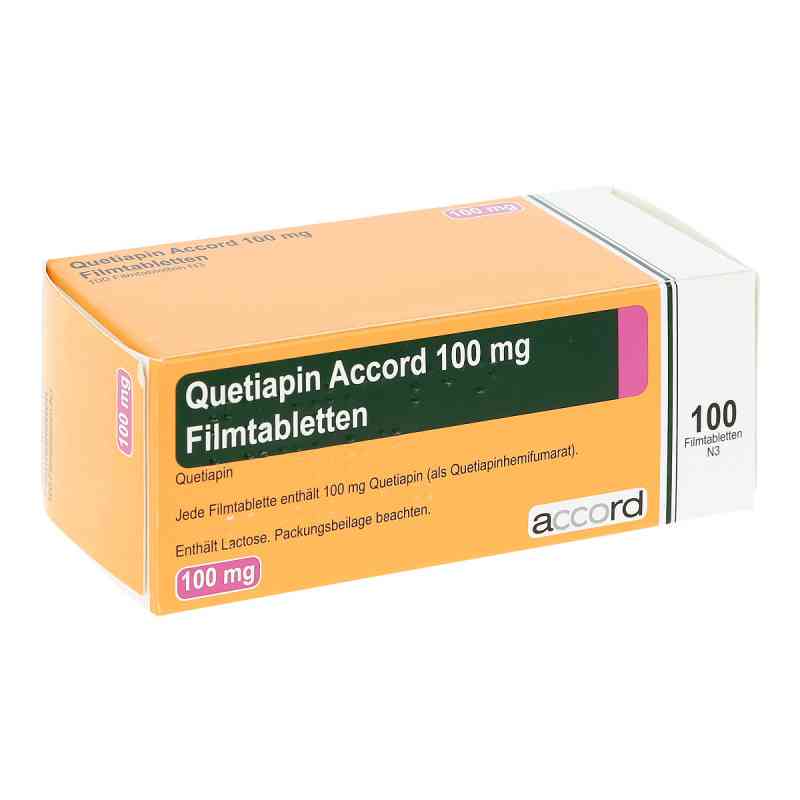 Quetiapin Accord 100 mg Filmtabletten 100 stk von Accord Healthcare GmbH PZN 13722812