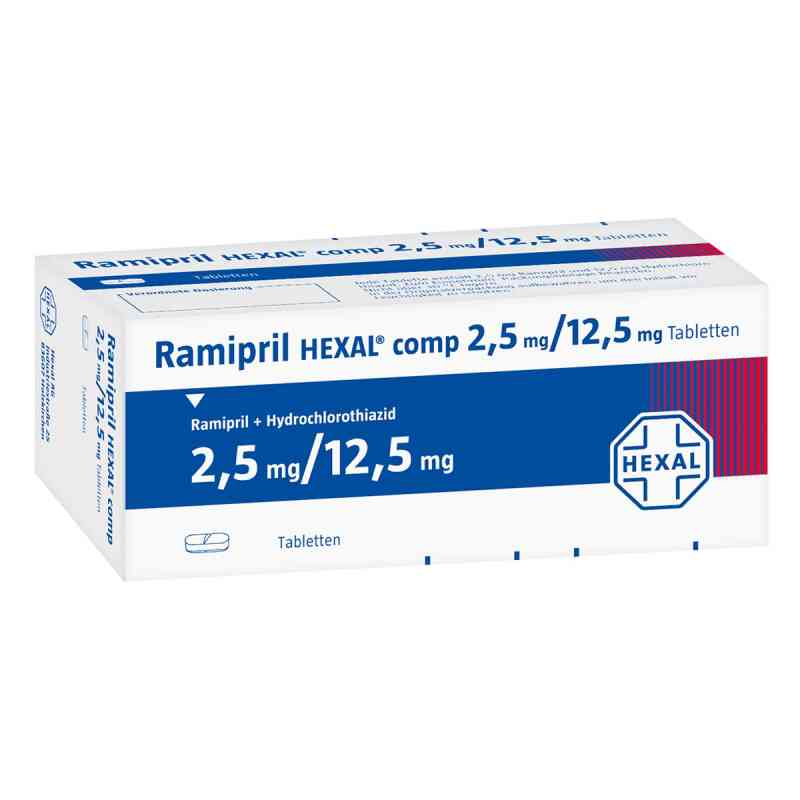 Ramipril Hexal compositus 2,5 mg/12,5 mg Tabletten 100 stk von Hexal AG PZN 00762448