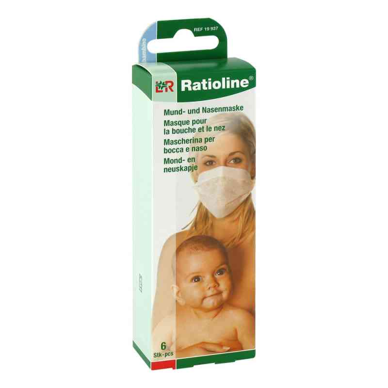 Ratioline bambino Mund- und Nasenmaske 6 stk von Lohmann & Rauscher GmbH & Co.KG PZN 01805800