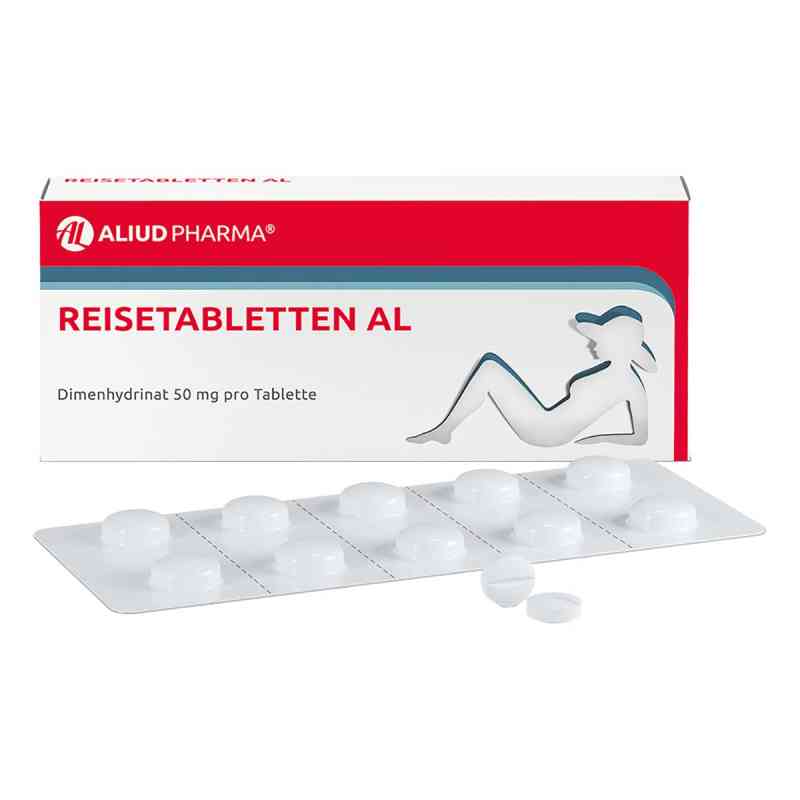 Reisetabletten AL bei Schwindel, Übelkeit und Erbrechen 20 stk von ALIUD Pharma GmbH PZN 00243607