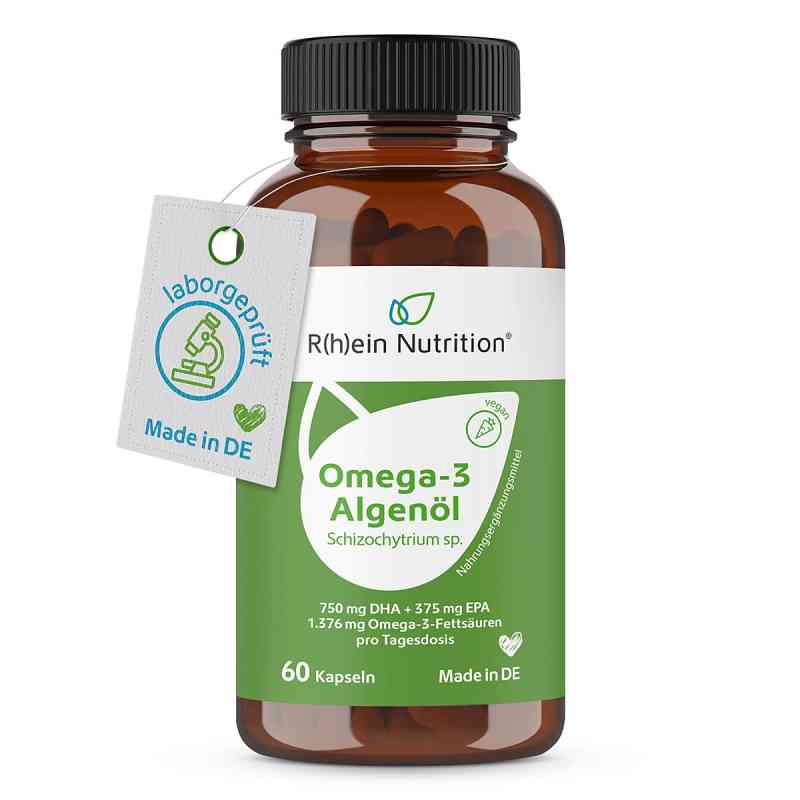 R(h)ein Nutrition Omega-3 Algenöl Kapseln  60 stk von R(h)ein Nutrition & Health GmbH PZN 20650697