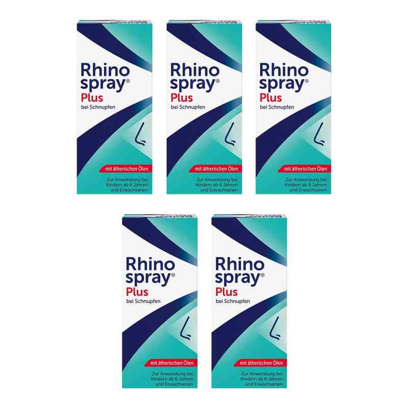 Rhinospray Plus bei Schnupfen mit Feindosierer 5x10 ml von A. Nattermann & Cie GmbH PZN 08105452