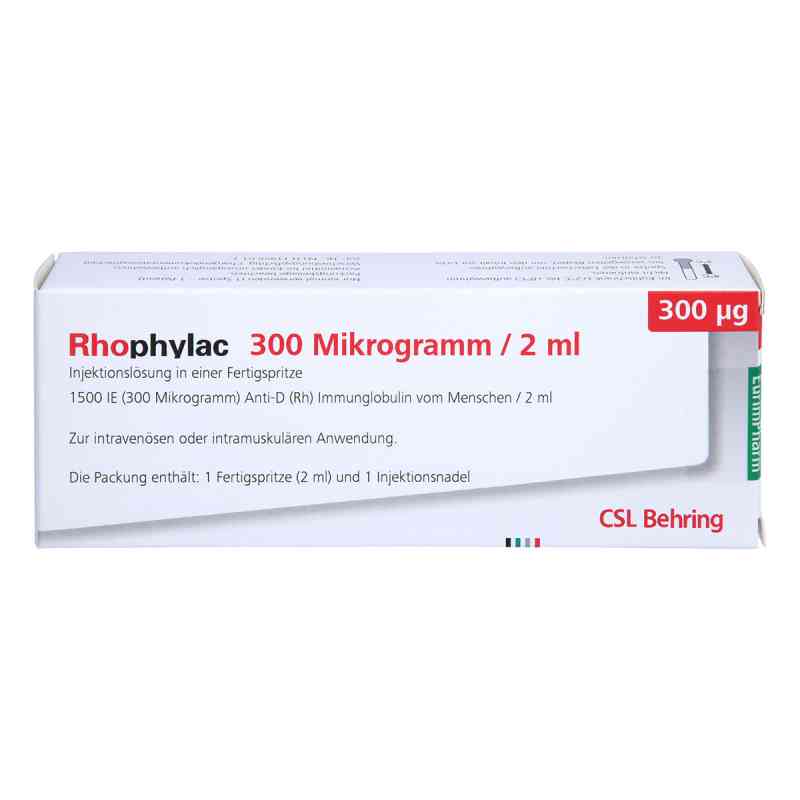 Rhophylac 300 [my]g/2 ml Injektionslösung in Fertigsp 1X2 ml