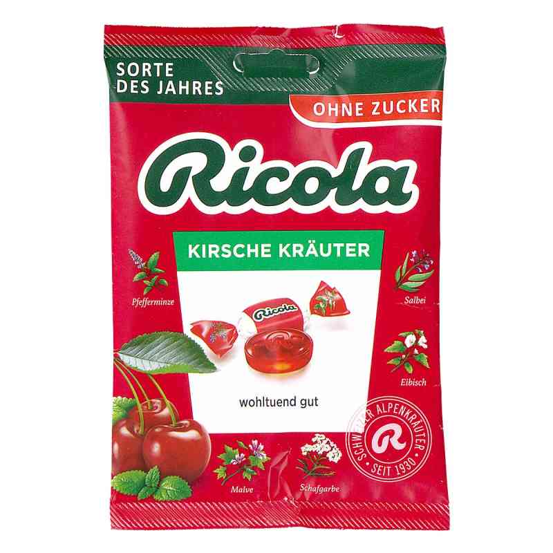 Ricola Kirsche Kräuter Bonbons ohne Zucker Beutel  75 g von MARVECS GmbH PZN 19400995