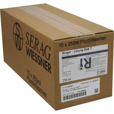 Ringer Lösung Dab 7 Plastik 10X250 ml von SERAG-WIESSNER GmbH & Co.KG PZN 08774190