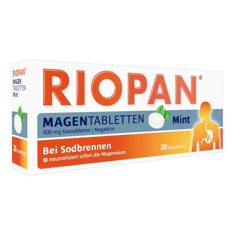 Riopan Magen Tabletten Mint 20 stk von DR. KADE Pharmazeutische Fabrik GmbH PZN 07110186