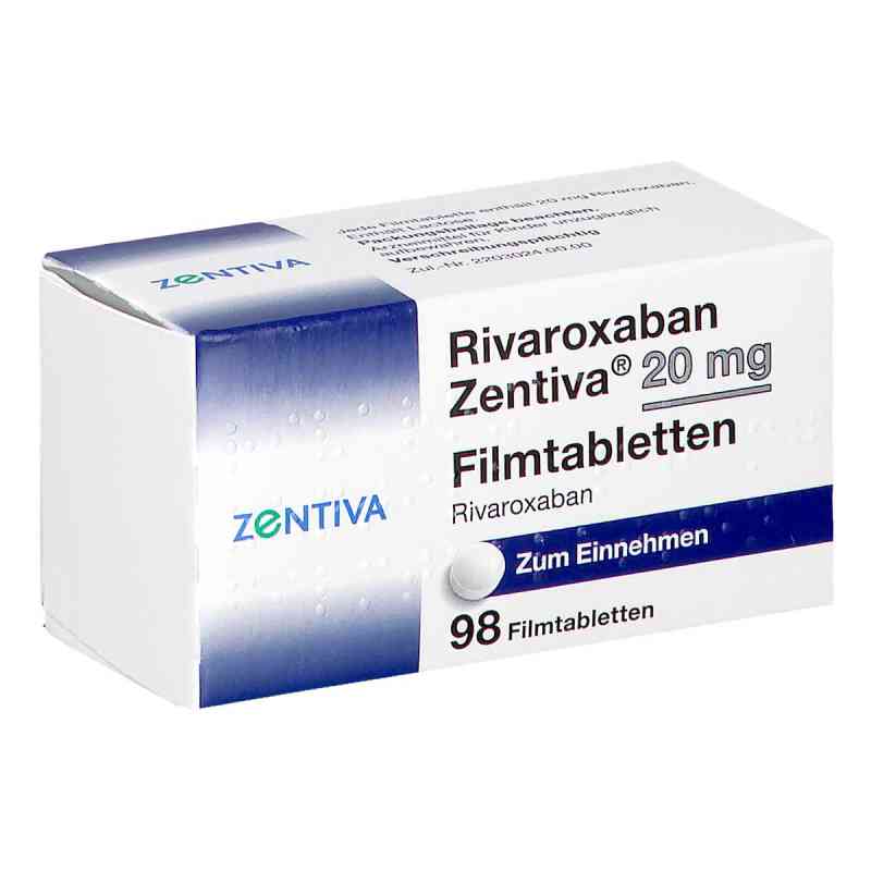 Rivaroxaban Zentiva 20 Mg Filmtabletten 98 stk von Zentiva Pharma GmbH PZN 18792792