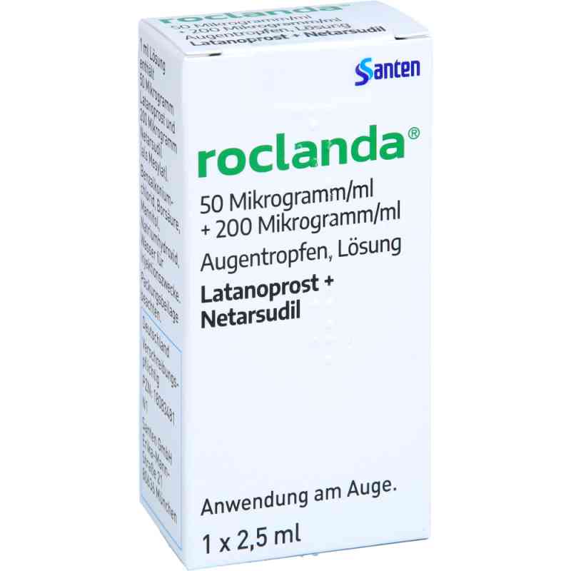 Roclanda 50 Μg/ml + 200 Μg/ml Augentropfen Lösung 1X2.5 ml von Santen GmbH PZN 18083481