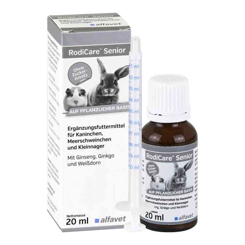 Rodicare Senior für Kaninchen/Kleinnager/Meerschw. 20 ml von alfavet Tierarzneimittel GmbH PZN 13360705