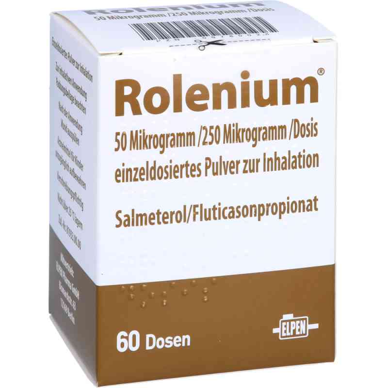 ROLENIUM 50 Mikrogramm/250 Mikrogramm 60 stk von Elpen Pharmaceutical Co. Inc. PZN 09780028