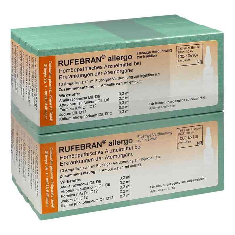 Rufebran allergo Ampullen 100 stk von COMBUSTIN Pharmazeutische Präpar PZN 03799297
