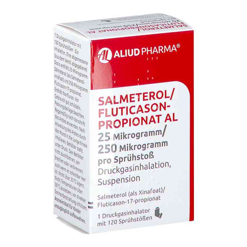 Salmeterol/fluticasonpropionat Al 25[my]g/250[my]g 1 stk von ALIUD Pharma GmbH PZN 14465240