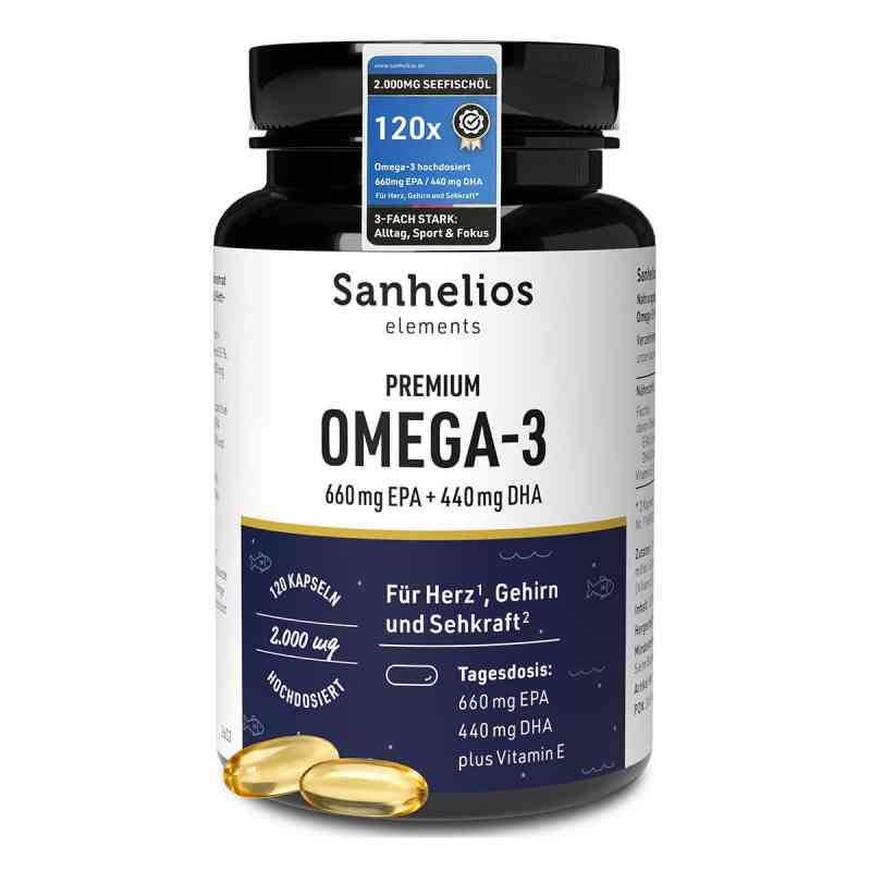 Sanhelios® Premium Omega-3 Kapseln  120 stk von Hansa Naturheilmittel GmbH PZN 20587668