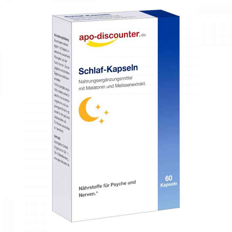 Schlaf Kapseln mit Melaton. 60 stk von Apologistics GmbH PZN 17174460