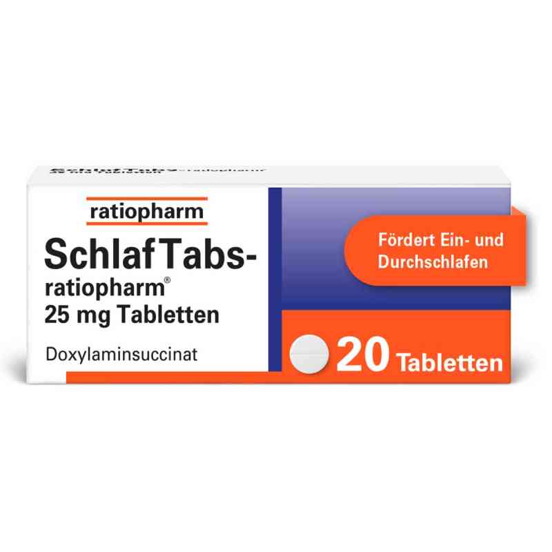 SchlafTabs-ratiopharm® 25 mg Schlaftabletten 20 stk von ratiopharm GmbH PZN 07707524