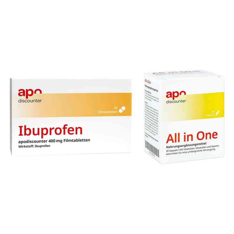 Schnupfen Sparset - Ibuprofen + All in one Kapseln 1 Pck von apo.com Group GmbH PZN 08102226