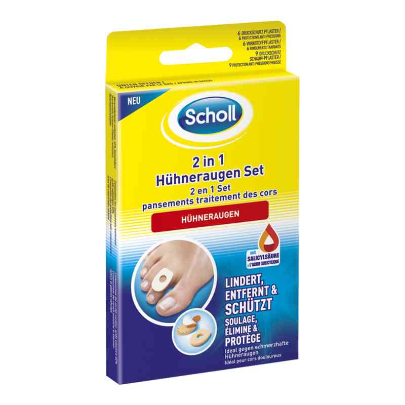 Scholl 2in1 Hühneraugen Set 1 Pck von Scholl's Wellness Company GmbH PZN 17240501