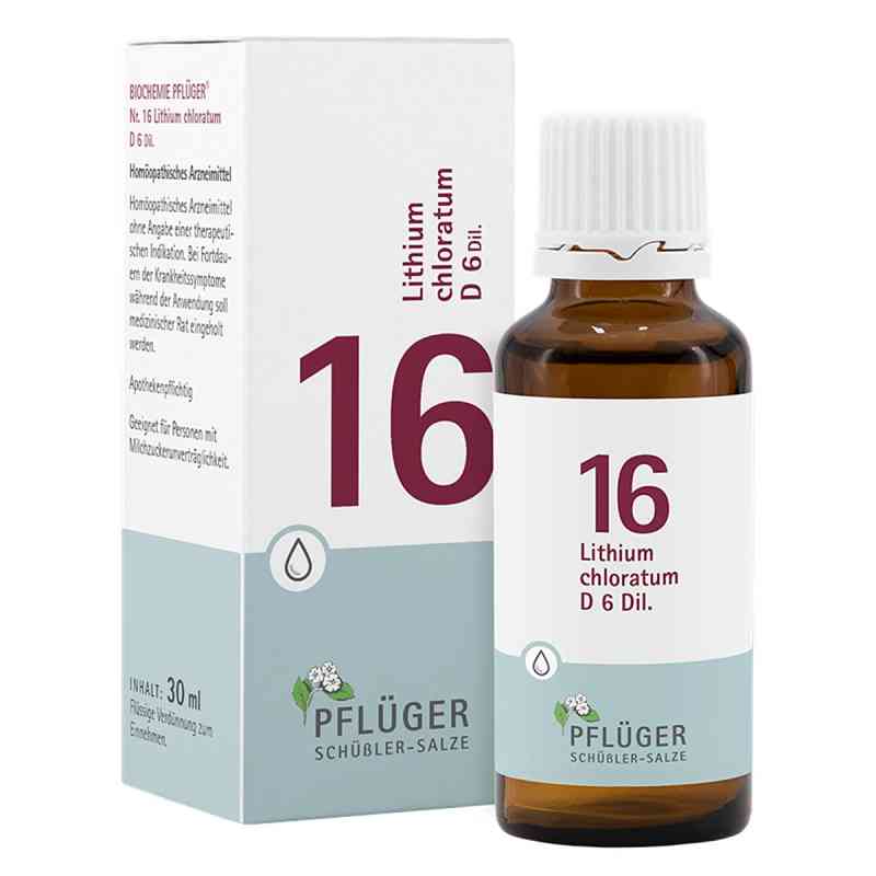 Schüßler Biochemie Pflüger 16 Lithium chloratum D6 Tropfen 30 ml von Homöopathisches Laboratorium Alexander Pflüger Gmb PZN 09298538