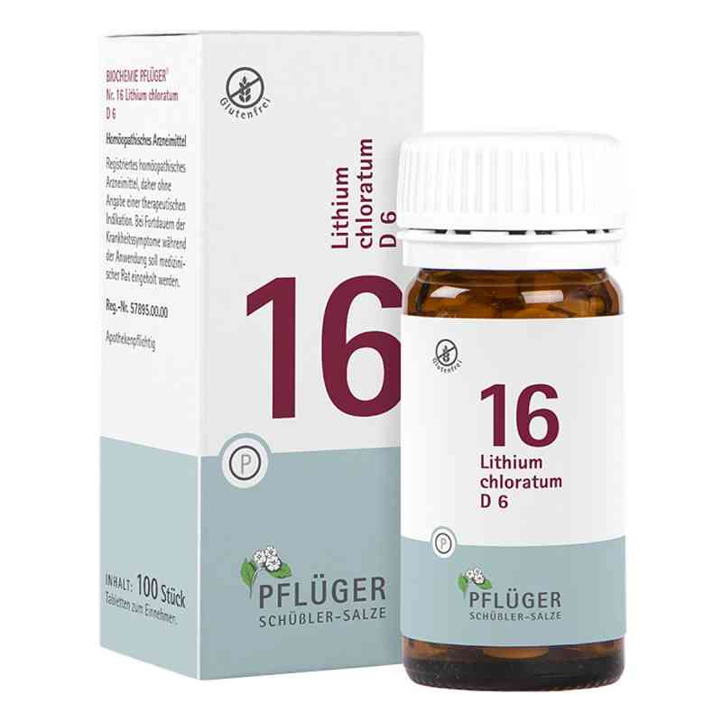 Schüßler-Salze Biochemie Pflüger 16 Lithium chloratum D6 Tbl. 100 stk von Homöopathisches Laboratorium Alexander Pflüger Gmb PZN 06322288