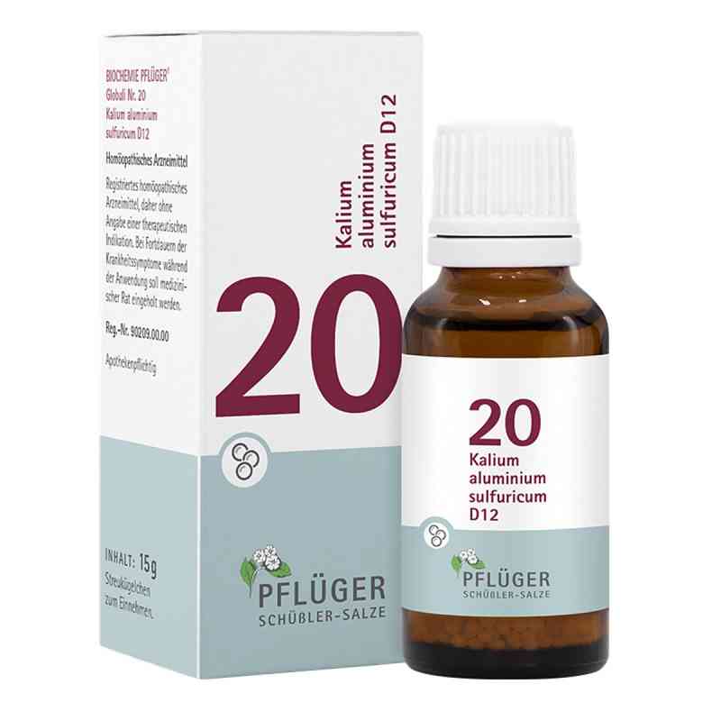 Schüßler-Salze Biochemie Pflüger 20 Kalium Alumin.sulf. 12 Gl. 15 g von Homöopathisches Laboratorium Alexander Pflüger Gmb PZN 17278343