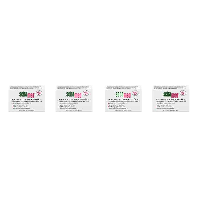 Sebamed Seifenfreies Waschstück 4x50 g von Sebapharma GmbH & Co.KG PZN 08104915