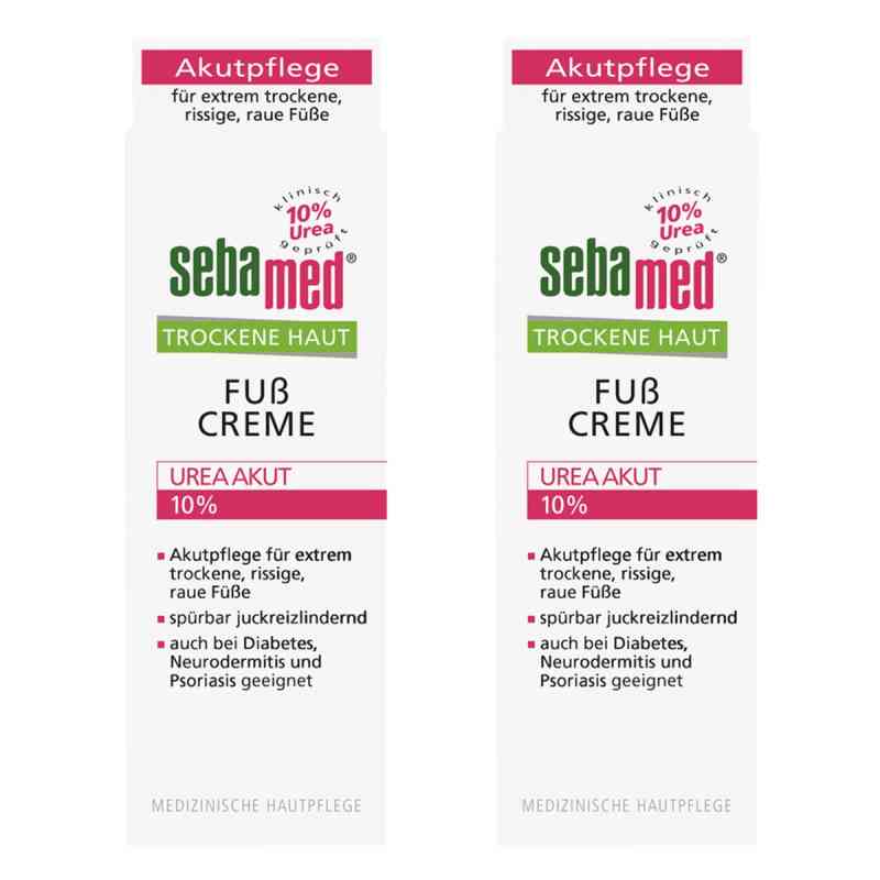 Sebamed Trockene Haut 10% Urea Akut Fußcreme 2x100 ml von Sebapharma GmbH & Co.KG PZN 08104914