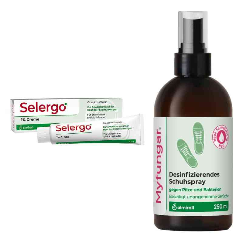 Selergo 1% + Myfungar Desinfizierendes Schuhspray 1 Set von  PZN 08107765