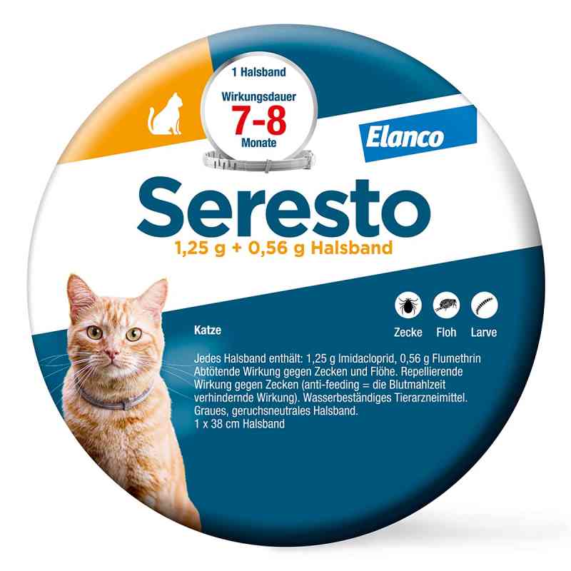 Seresto Halsband für Katzen gegen Zecken und Flöhe 1 stk von Elanco Deutschland GmbH PZN 09315484