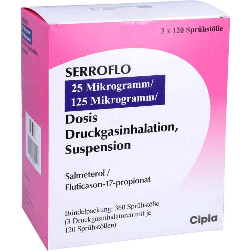 SERROFLO 25μg/125μg 3 stk von Cipla Europe NV PZN 10933833
