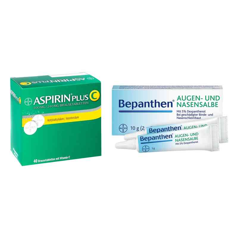 Set bei ersten Erkältungsanzeichen: Aspirin Plus C + Bepanthen 1 stk von Bayer Vital GmbH PZN 08102011