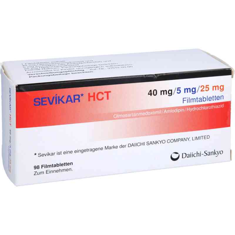 Sevikar Hct 40 mg/5 mg/25 mg Filmtabletten 98 stk von kohlpharma GmbH PZN 10934287