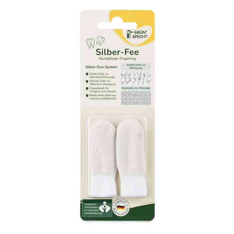 Silber-Fee, Mundpflege-Fingerling, 1 Paar 1 stk von GRÜNSPECHT Naturprodukte GmbH PZN 08108615