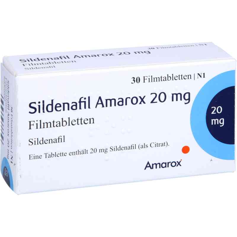 Sildenafil Amarox 20 Mg Filmtabletten 30 stk von AMAROX PHARMA GmbH PZN 16804798