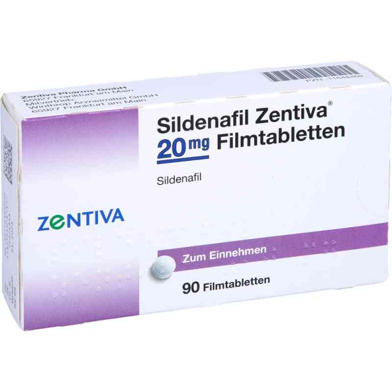 Sildenafil Zentiva 20mg 90 stk von Zentiva Pharma GmbH PZN 11648402