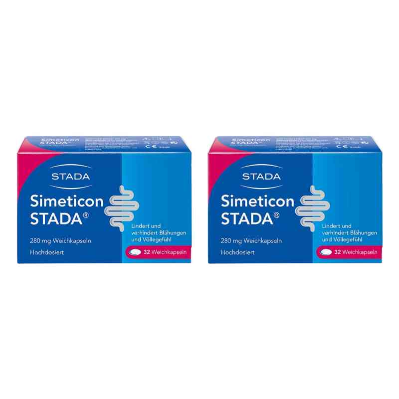 Simeticon STADA 280 mg gegen Blähungen 2x32 stk von STADA Consumer Health Deutschland GmbH PZN 08103179