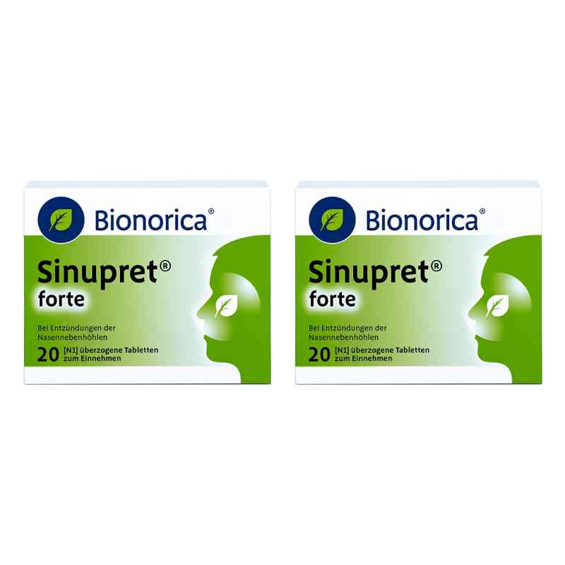 Sinupret forte überzogene Tabletten 2x20 stk von Bionorica SE PZN 08106335