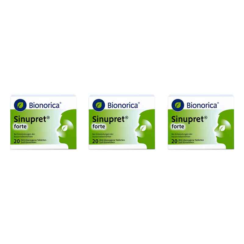 Sinupret forte überzogene Tabletten 3x20 stk von Bionorica SE PZN 08106336