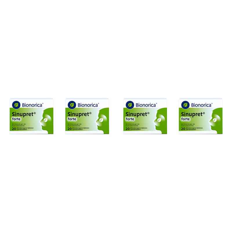 Sinupret forte überzogene Tabletten 4x20 stk von Bionorica SE PZN 08106337