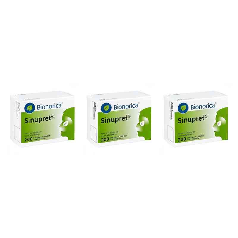 Sinupret überzogene Tabletten 3x200 stk von Bionorica SE PZN 08106291