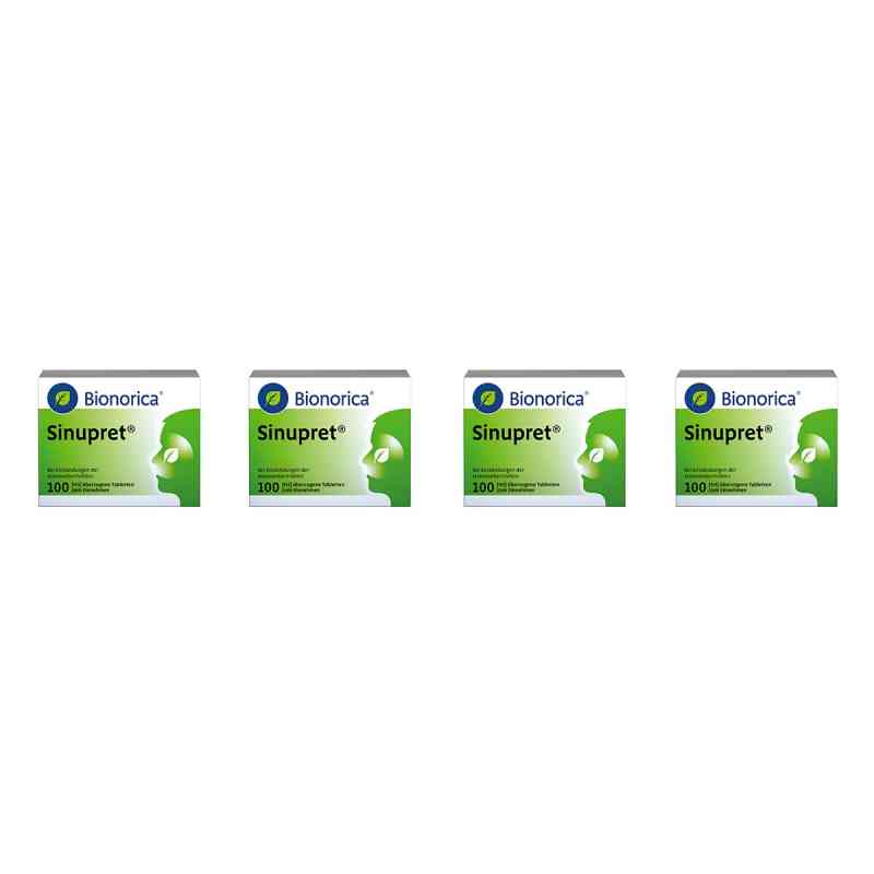Sinupret überzogene Tabletten 4x100 stk von Bionorica SE PZN 08106289