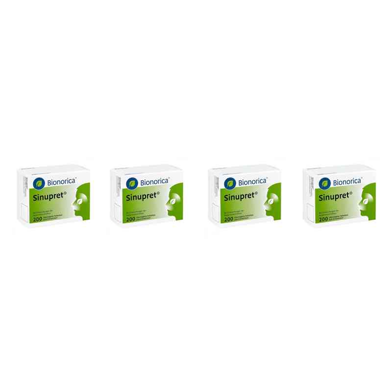 Sinupret überzogene Tabletten 4x200 stk von Bionorica SE PZN 08106292